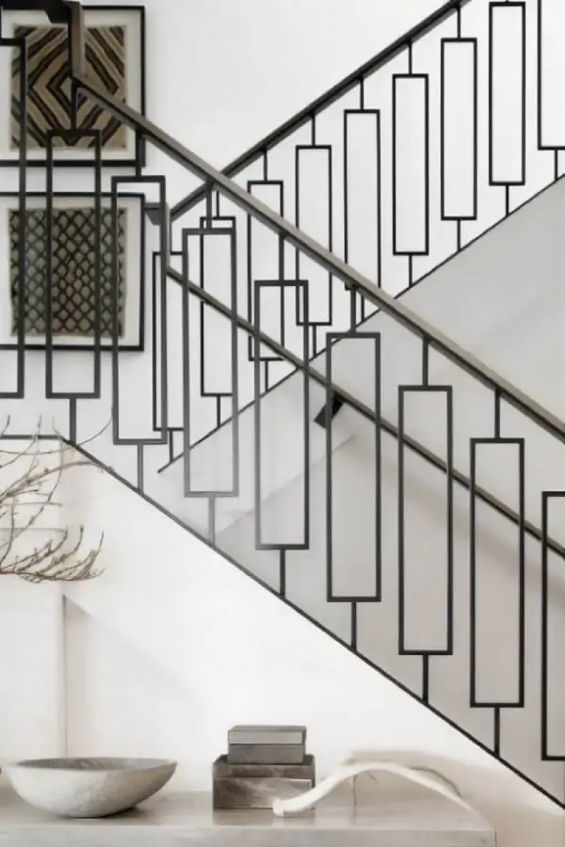 Barandilla ornamental de hierro forjado