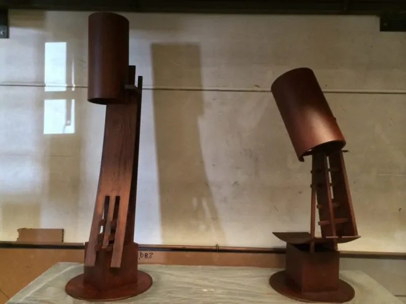 Estructura de acero corten