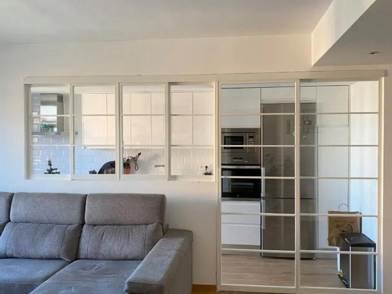 Mampara divisoria para cocina